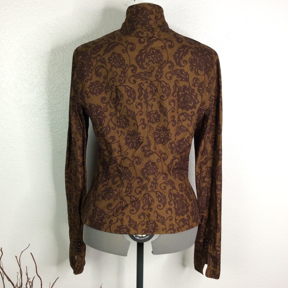 PERUVIAN CONNECTION High Neck Peplum Jacket - Picture 2 of 5